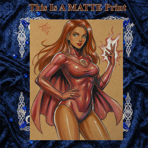 Atom Eve Art Illustration Hard Signed 8.5x11in Fine Art PRINT