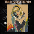 Spider Gwen Art Illustration Hard Signed 8.5x11in Fine Art PRINT