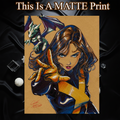Kitty Pryde Art Illustration Hard Signed 8.5x11in Fine Art PRINT