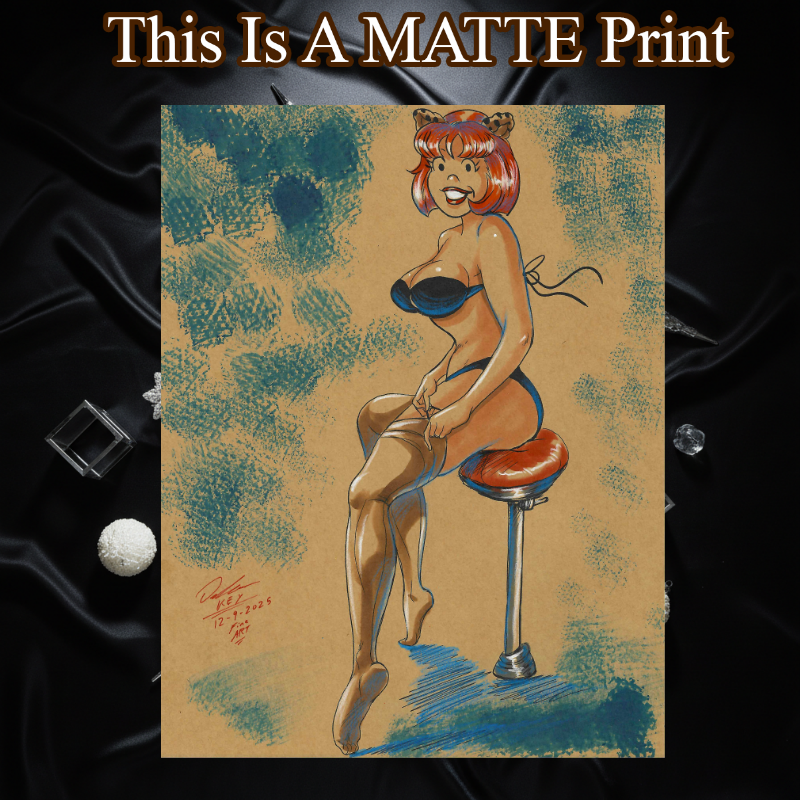 Josie Art Illustration Hard Signed 8.5x11in Fine Art PRINT
