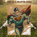 Superman Art Illustration Hard Signed 8.5x11in Fine Art PRINT