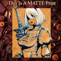 Nier Automata Art Illustration Hard Signed 8.5x11in Fine Art PRINT