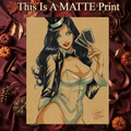 Zatanna Art Illustration Hard Signed 8.5x11in Fine Art PRINT