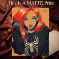 Mary Jane Art Illustration Hard Signed 8.5x11in Fine Art PRINT