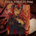 Scarlet Witch Art Illustration Hard Signed 8.5x11in Fine Art PRINT