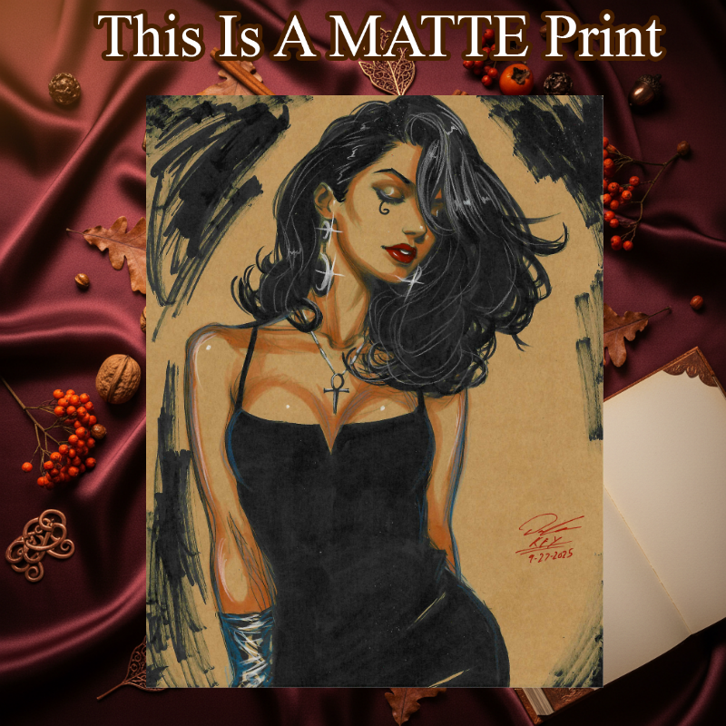 Death Of The Endless Art Illustration Hard Signed 8.5x11in Fine Art PRINT