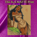 Pocahontas Art Illustration Hard Signed 8.5x11in Fine Art PRINT