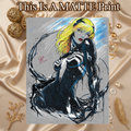Gwen X Venom Art Illustration Hard Signed 8.5x11in Fine Art PRINT