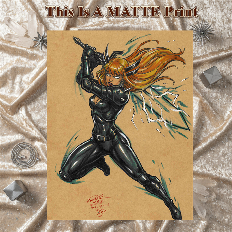 Magik Art Illustration Hard Signed 8.5x11in Fine Art PRINT