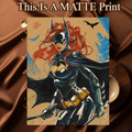 Batgirl Art Illustration Hard Signed 8.5x11in Fine Art PRINT