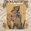 He Man Art Illustration Hard Signed 8.5x11in Fine Art PRINT
