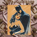 Batman Art Illustration Hard Signed 8.5x11in Fine Art PRINT
