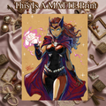 Scarlet Witch Art Illustration Hard Signed 8.5x11in Fine Art PRINT