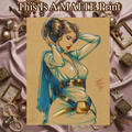 Princess Leia Art Illustration Hard Signed 8.5x11in Fine Art PRINT