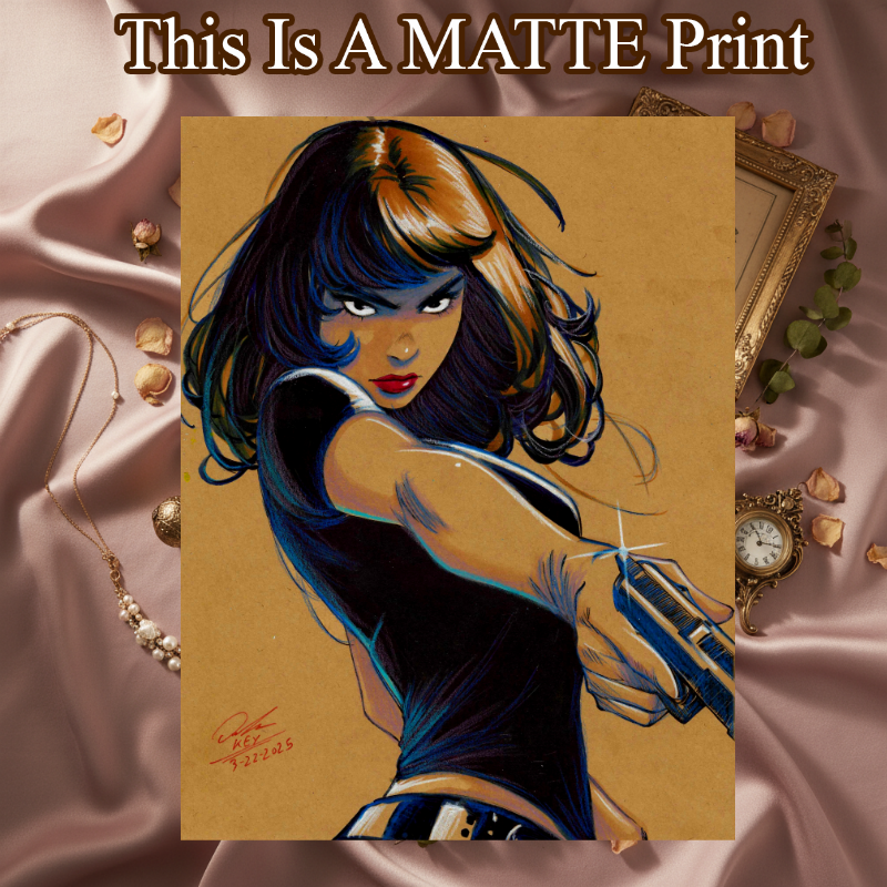 OC Art Illustration Hard Signed 8.5x11in Fine Art PRINT