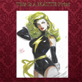 Ms Marvel Art Illustration Hard Signed 8.5x11in Fine Art PRINT