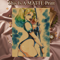 Harley Quinn Art Illustration Hard Signed 8.5x11in Fine Art PRINT