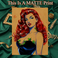 Poison Ivy Art Illustration Hard Signed 8.5x11in Fine Art PRINT