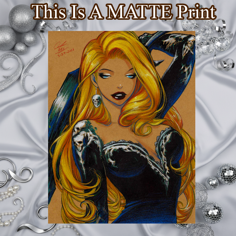 OC Art Illustration Hard Signed 8.5x11in Fine Art PRINT