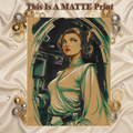 Princess Leia Art Illustration Hard Signed 8.5x11in Fine Art PRINT