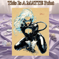 Black Cat Art Illustration Hard Signed 8.5x11in Fine Art PRINT