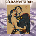 Wonder Woman Art Illustration Hard Signed 8.5x11in Fine Art PRINT