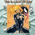 Gwen X Venom Art Illustration Hard Signed 8.5x11in Fine Art PRINT