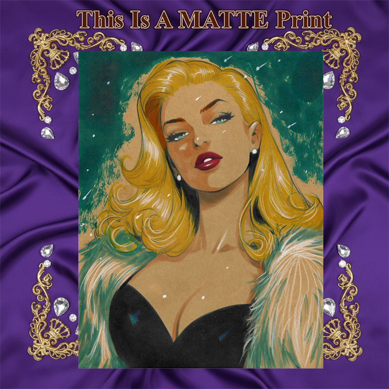 Emma Frost Art Illustration Hard Signed 8.5x11in Fine Art PRINT