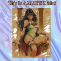 Wonder Woman Art Illustration Hard Signed 8.5x11in Fine Art PRINT