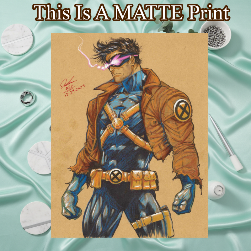 Cyclops Art Illustration Hard Signed 8.5x11in Fine Art PRINT