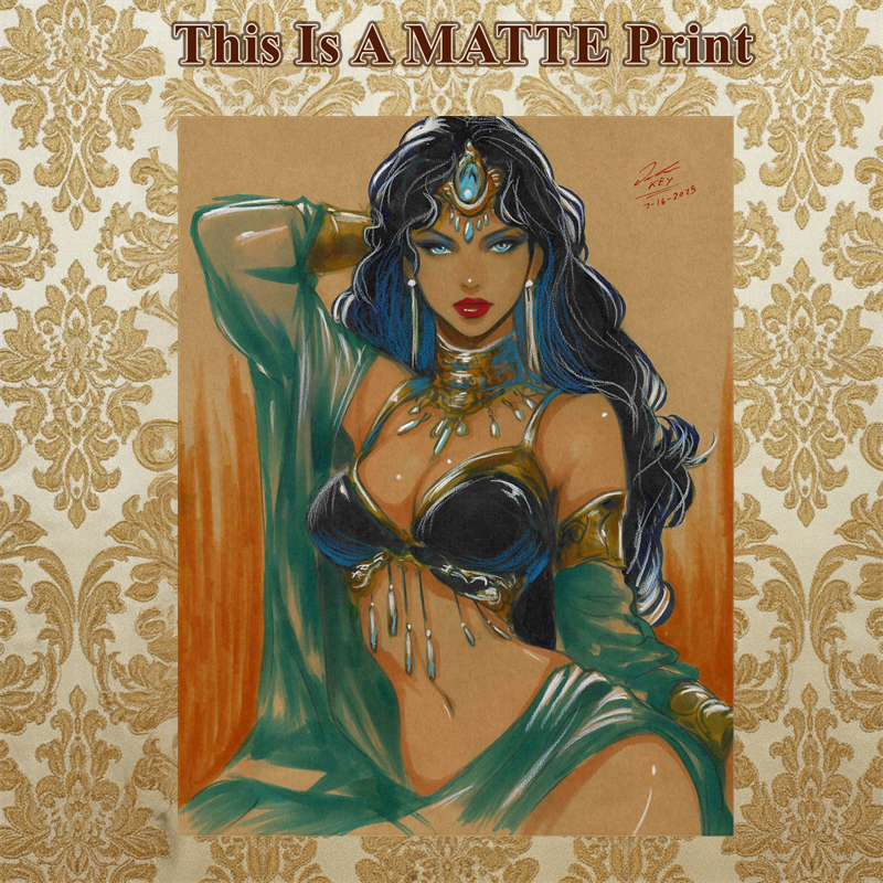 Dejah Thoris Art Illustration Hard Signed 8.5x11in Fine Art PRINT