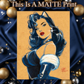 Catwoman Art Illustration Hard Signed 8.5x11in Fine Art PRINT