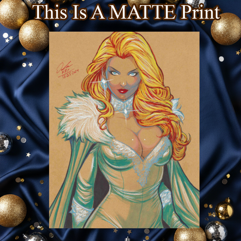 Emma Frost Art Illustration Hard Signed 8.5x11in Fine Art PRINT
