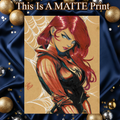 Mary Jane Art Illustration Hard Signed 8.5x11in Fine Art PRINT