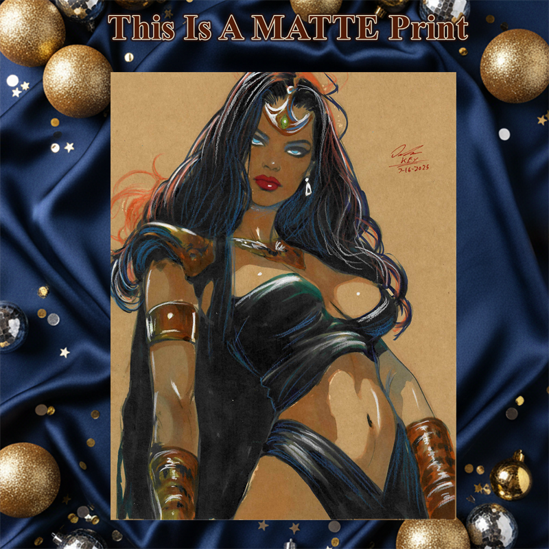 Dejah Thoris Art Illustration Hard Signed 8.5x11in Fine Art PRINT