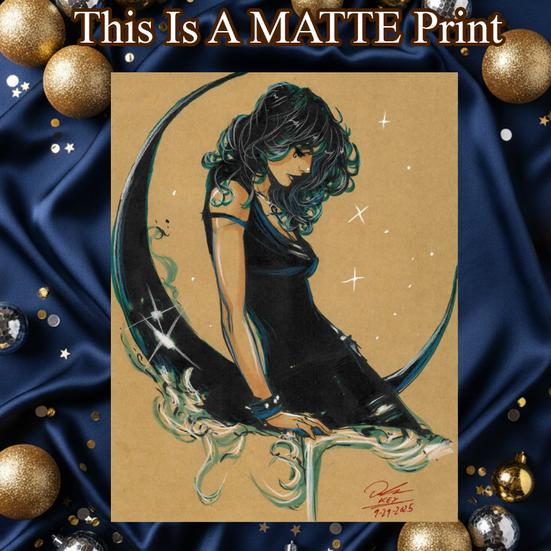 Death Of The Endless Art Illustration Hard Signed 8.5x11in Fine Art PRINT