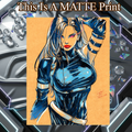 Psylocke Art Illustration Hard Signed 8.5x11in Fine Art PRINT