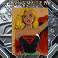 Supergirl Art Illustration Hard Signed 8.5x11in Fine Art PRINT