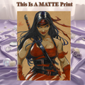 Elektra Art Illustration Hard Signed 8.5x11in Fine Art PRINT