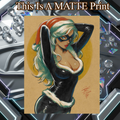 Black Cat Art Illustration Hard Signed 8.5x11in Fine Art PRINT
