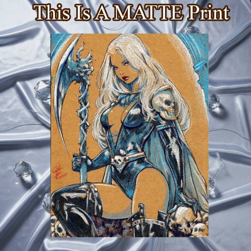 OC Art Illustration Hard Signed 8.5x11in Fine Art PRINT
