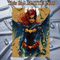 Batgirl Art Illustration Hard Signed 8.5x11in Fine Art PRINT