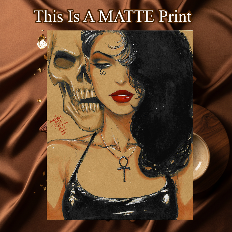 Death Of The Endless Art Illustration Hard Signed 8.5x11in Fine Art PRINT