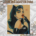 Catwoman Art Illustration Hard Signed 8.5x11in Fine Art PRINT
