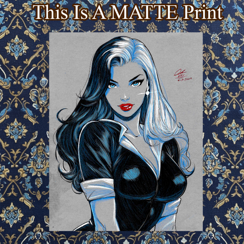 Lois Lane Art Illustration Hard Signed 8.5x11in Fine Art PRINT