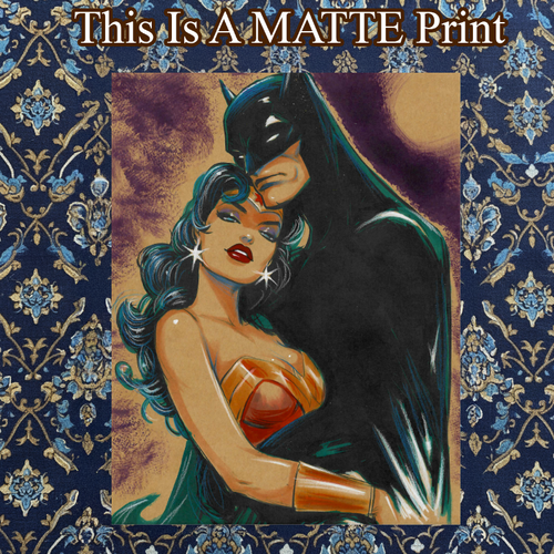 Batman Art Illustration Hard Signed 8.5x11in Fine Art PRINT