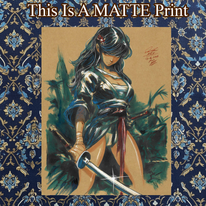 OC Art Illustration Hard Signed 8.5x11in Fine Art PRINT