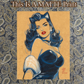 Catwoman Art Illustration Hard Signed 8.5x11in Fine Art PRINT