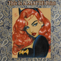 Batgirl Art Illustration Hard Signed 8.5x11in Fine Art PRINT
