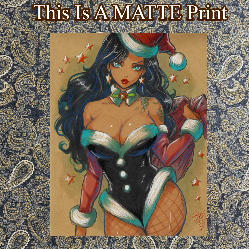 Zatanna Art Illustration Hard Signed 8.5x11in Fine Art PRINT